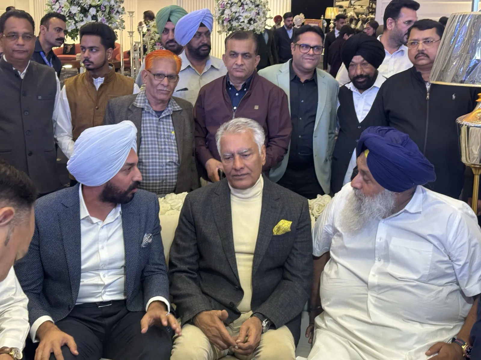 In discussion with senior party leaders